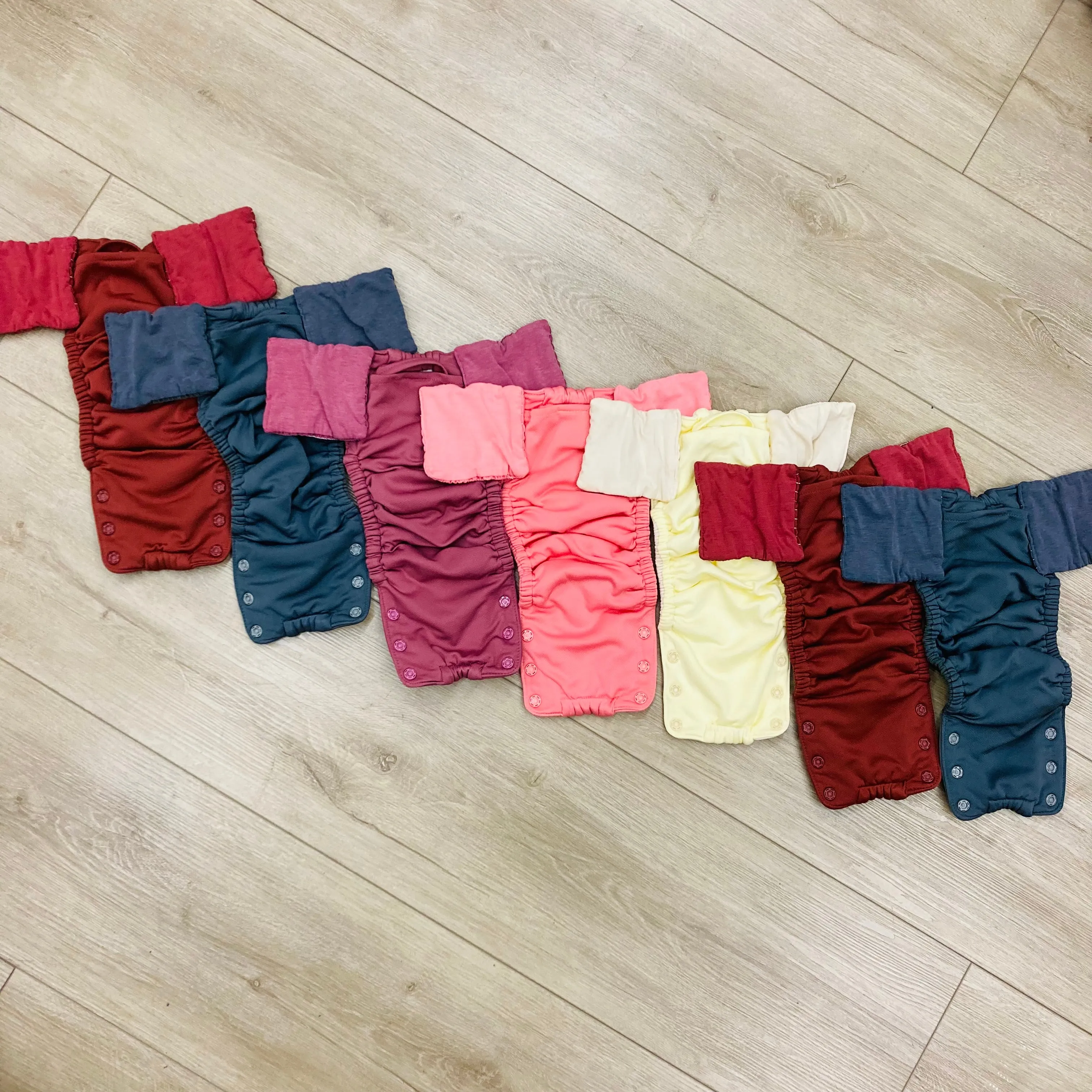 7-Pack GroVia Trainers with Extra Side Panels, Gently Used