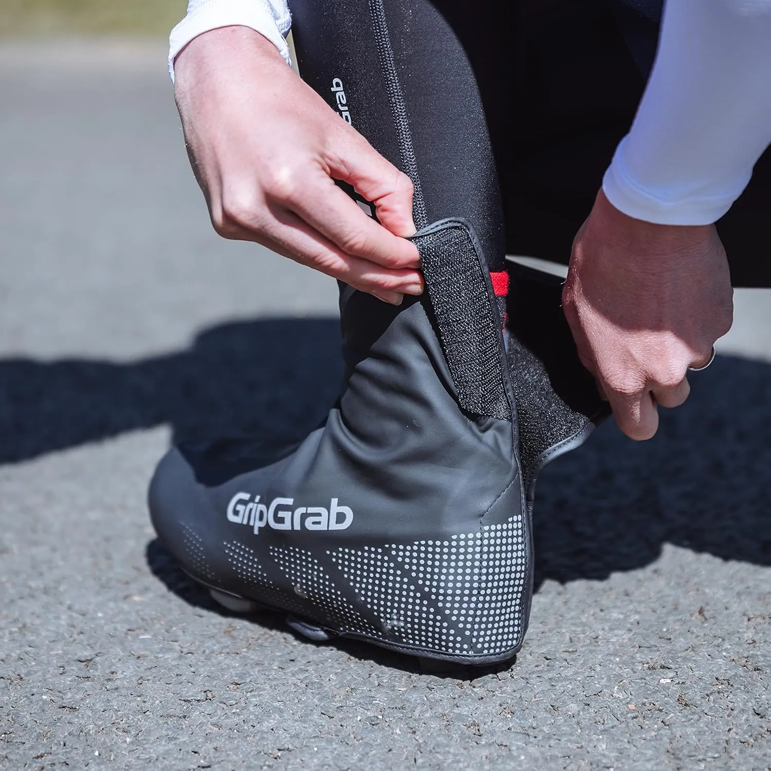 GripGrab Ride Waterproof Road Bike Cycling Overshoes Thin Windproof Adjustable Bicycle Rain Protection Shoe Covers