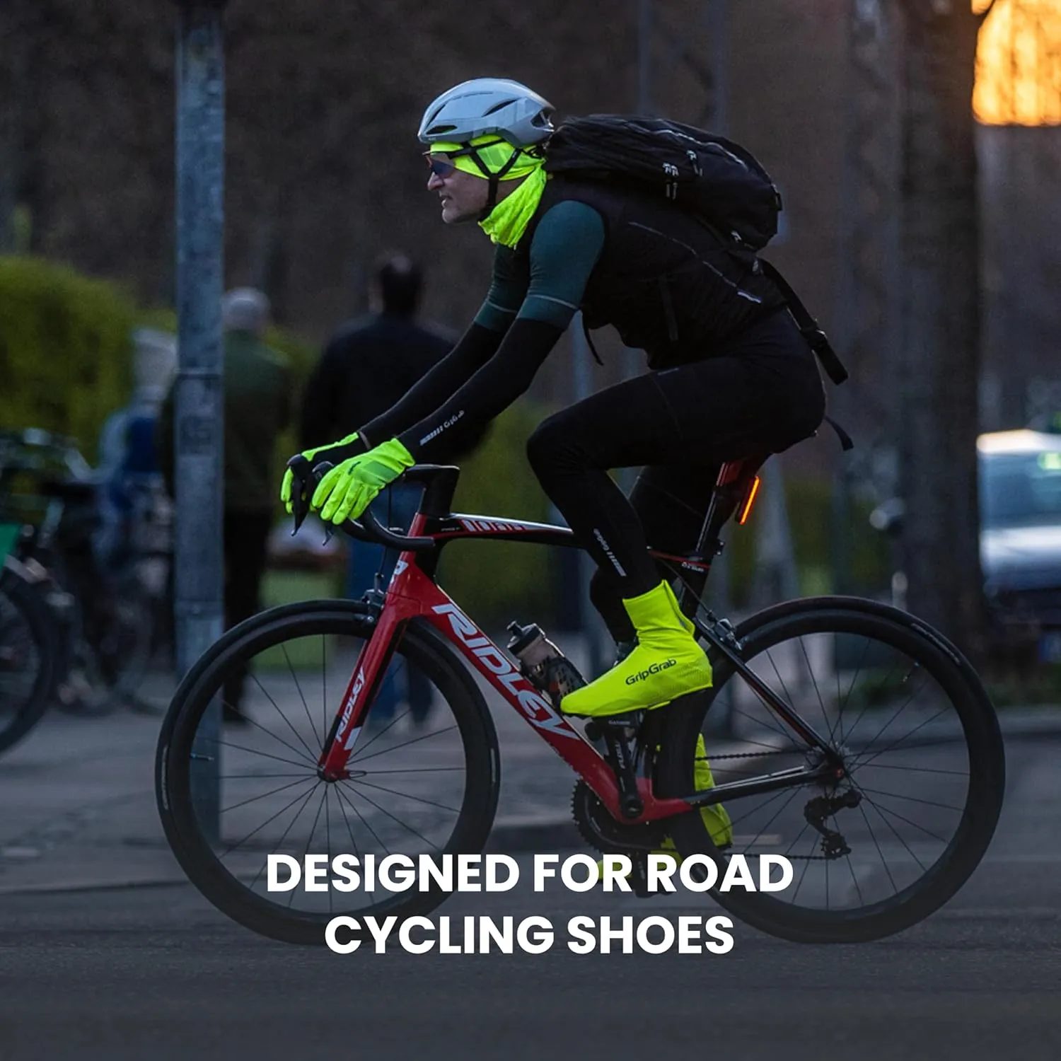 GripGrab Ride Waterproof Road Bike Cycling Overshoes Thin Windproof Adjustable Bicycle Rain Protection Shoe Covers