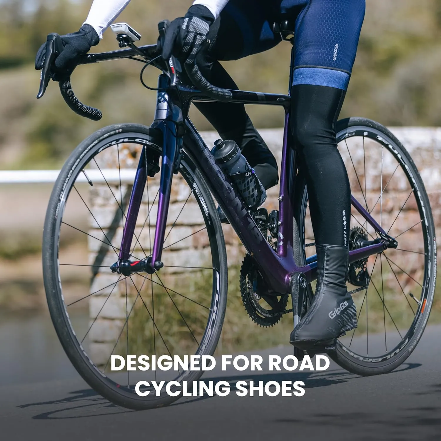 GripGrab Ride Waterproof Road Bike Cycling Overshoes Thin Windproof Adjustable Bicycle Rain Protection Shoe Covers