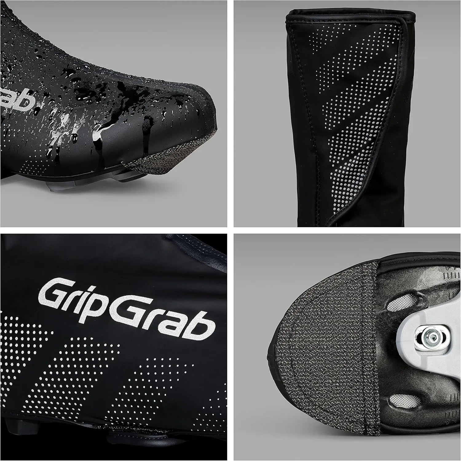GripGrab Ride Waterproof Road Bike Cycling Overshoes Thin Windproof Adjustable Bicycle Rain Protection Shoe Covers