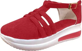 Lausiuoe Sneakers For Women Platform Slip On Canvas Shoes Low Top Non Slip Fashion Casual Comfortable Walking Flat Loafers
