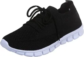 Lausiuoe Sneakers For Women Walking Shoes Slip On Comfort Light Weight Mesh Tennis Shoes Casual Sneakers for Gym Work