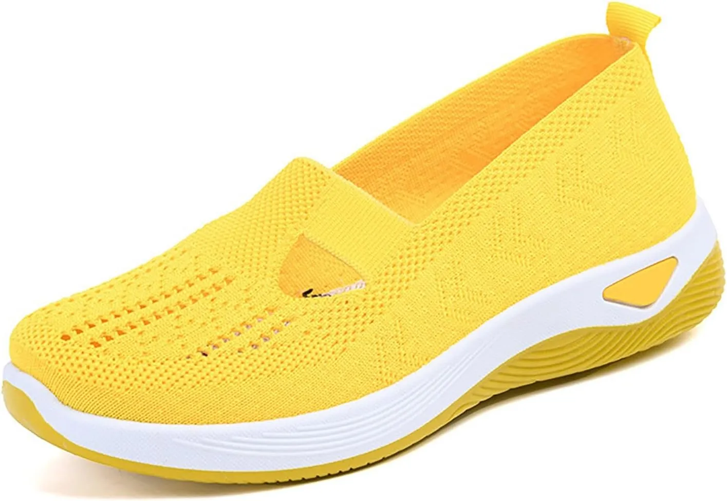 Orthopedic Shoes for Women 2025 New Women's Woven Non Slip Work Shoes Women Wide Feet Casual Slip On Shoes Black Platform Sneaker Slip On Tennis Shoe White Loafers