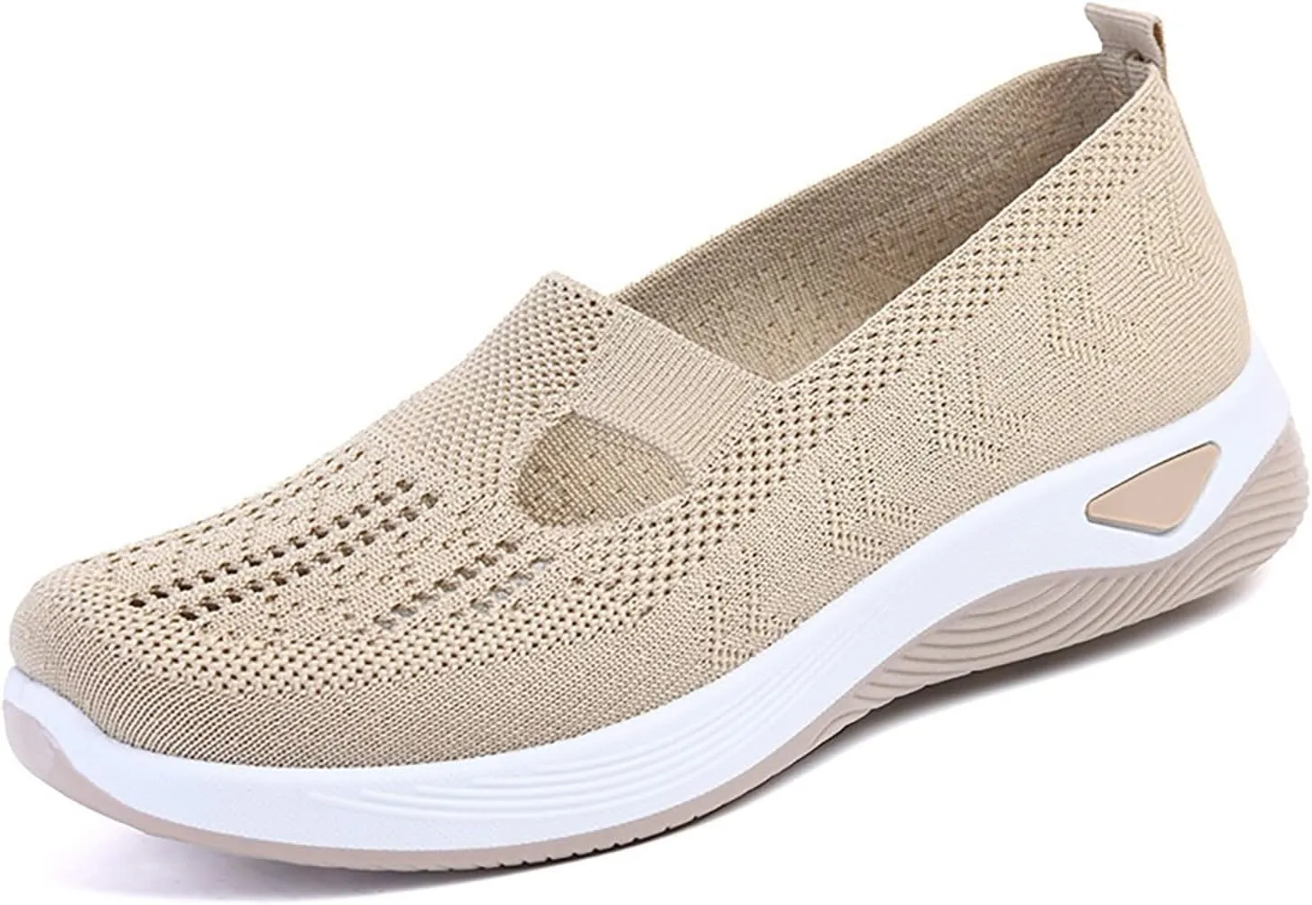 Orthopedic Shoes for Women 2025 New Women's Woven Non Slip Work Shoes Women Wide Feet Casual Slip On Shoes Black Platform Sneaker Slip On Tennis Shoe White Loafers