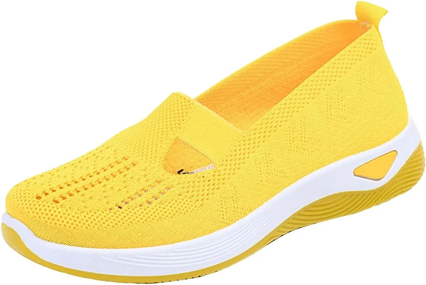 Orthopedic Shoes for Women 2025 New Women's Woven Non Slip Work Shoes Women Wide Feet Casual Slip On Shoes Black Platform Sneaker Slip On Tennis Shoe White Loafers