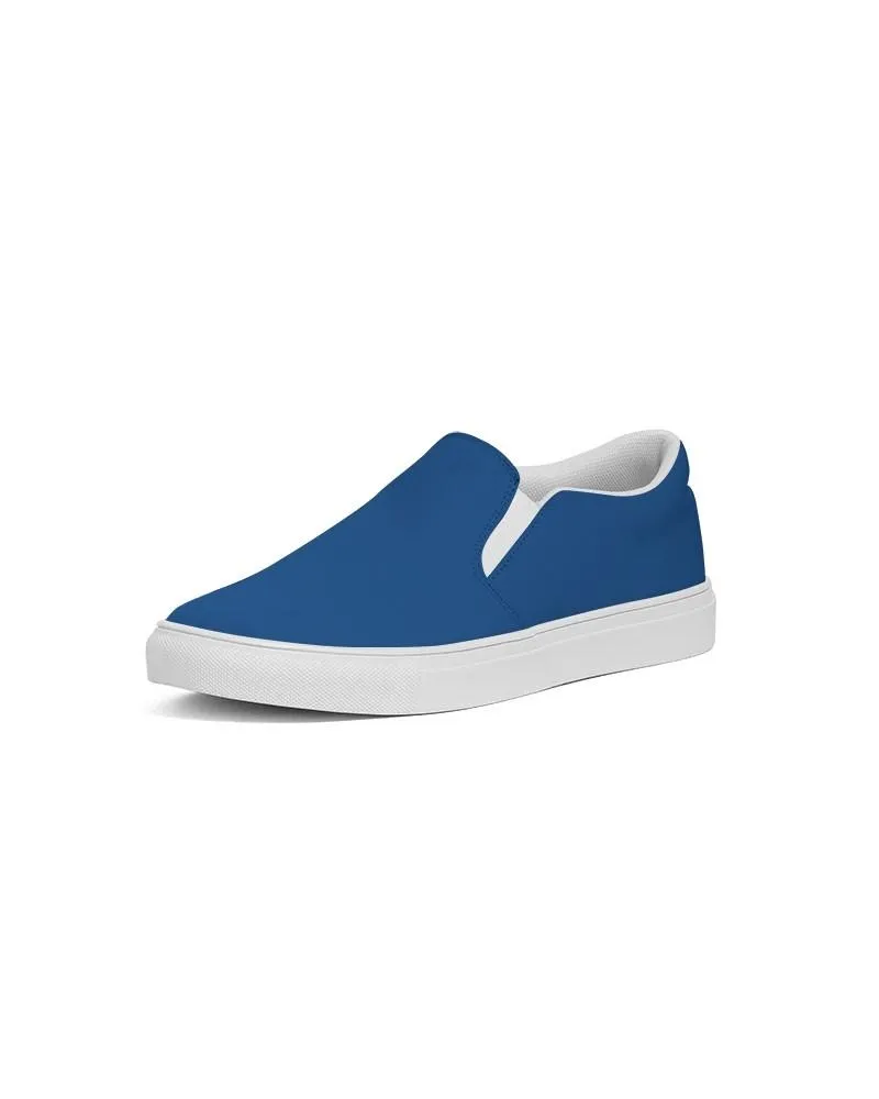 Shaded Blue Slip-On Canvas Sneakers | Women's | C100M75Y0K30