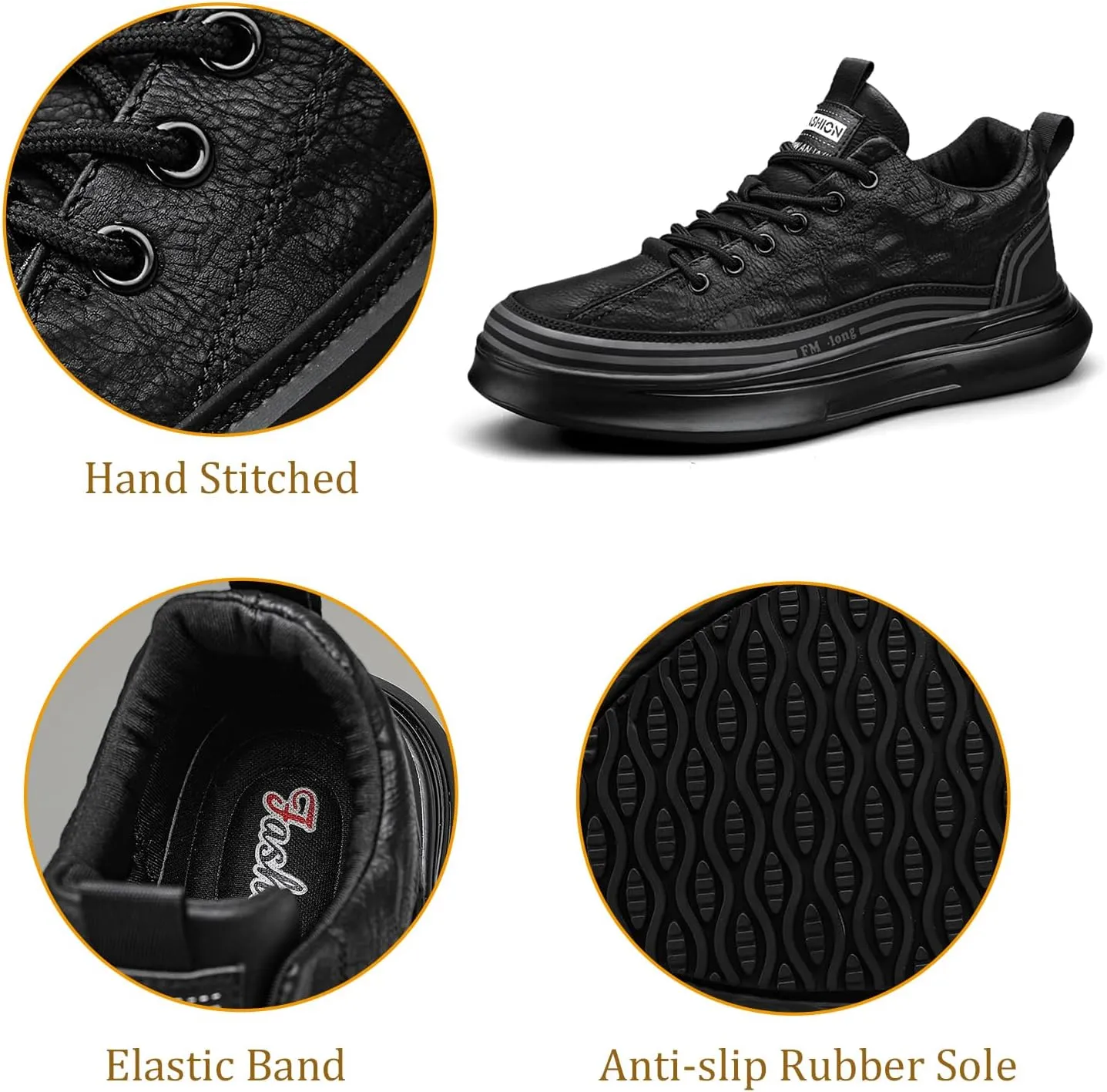 Sneaker for Men,Casual Slip on Trainers,Waterproof Non Slip Breathable Comfortable Sneakers