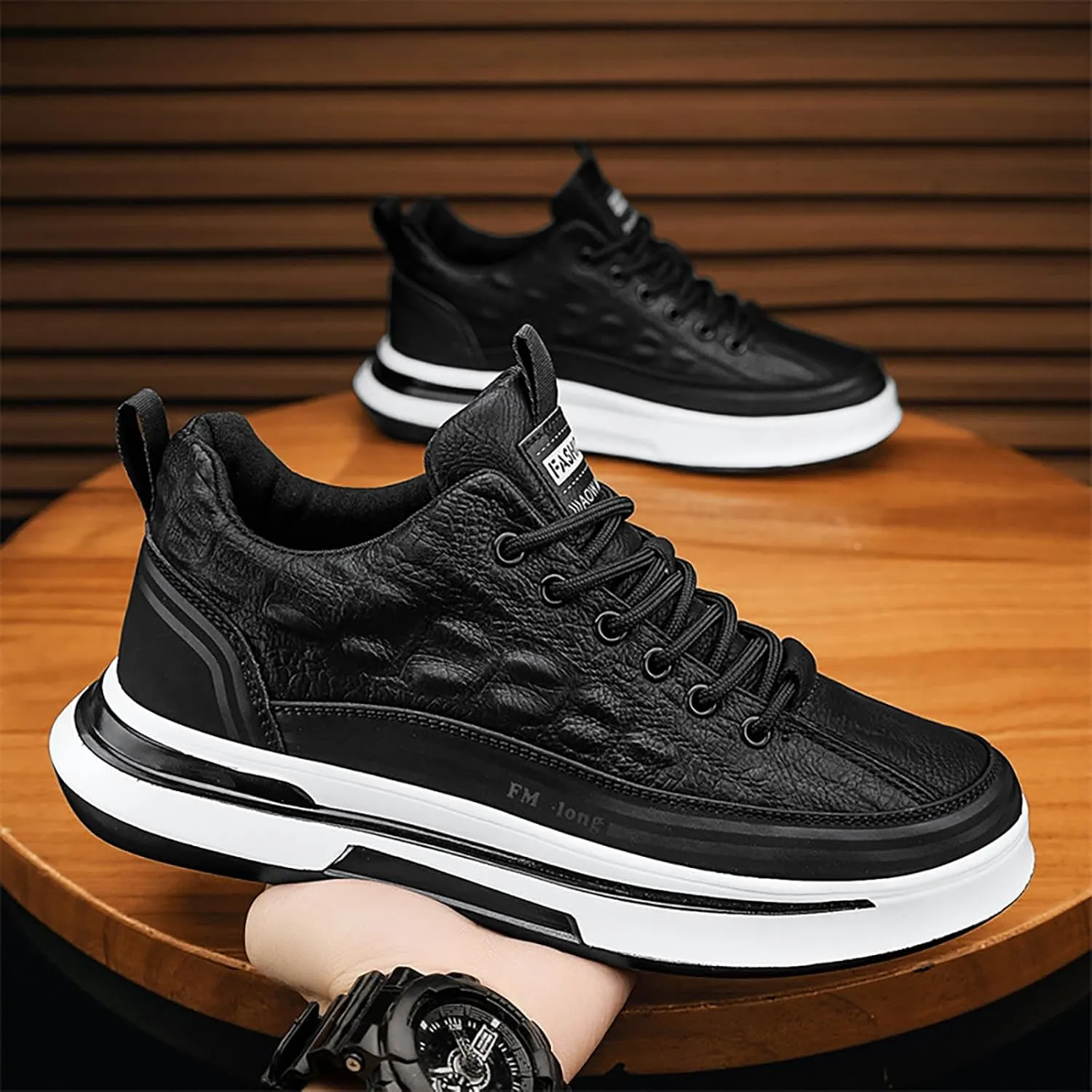 Sneaker for Men,Casual Slip on Trainers,Waterproof Non Slip Breathable Comfortable Sneakers