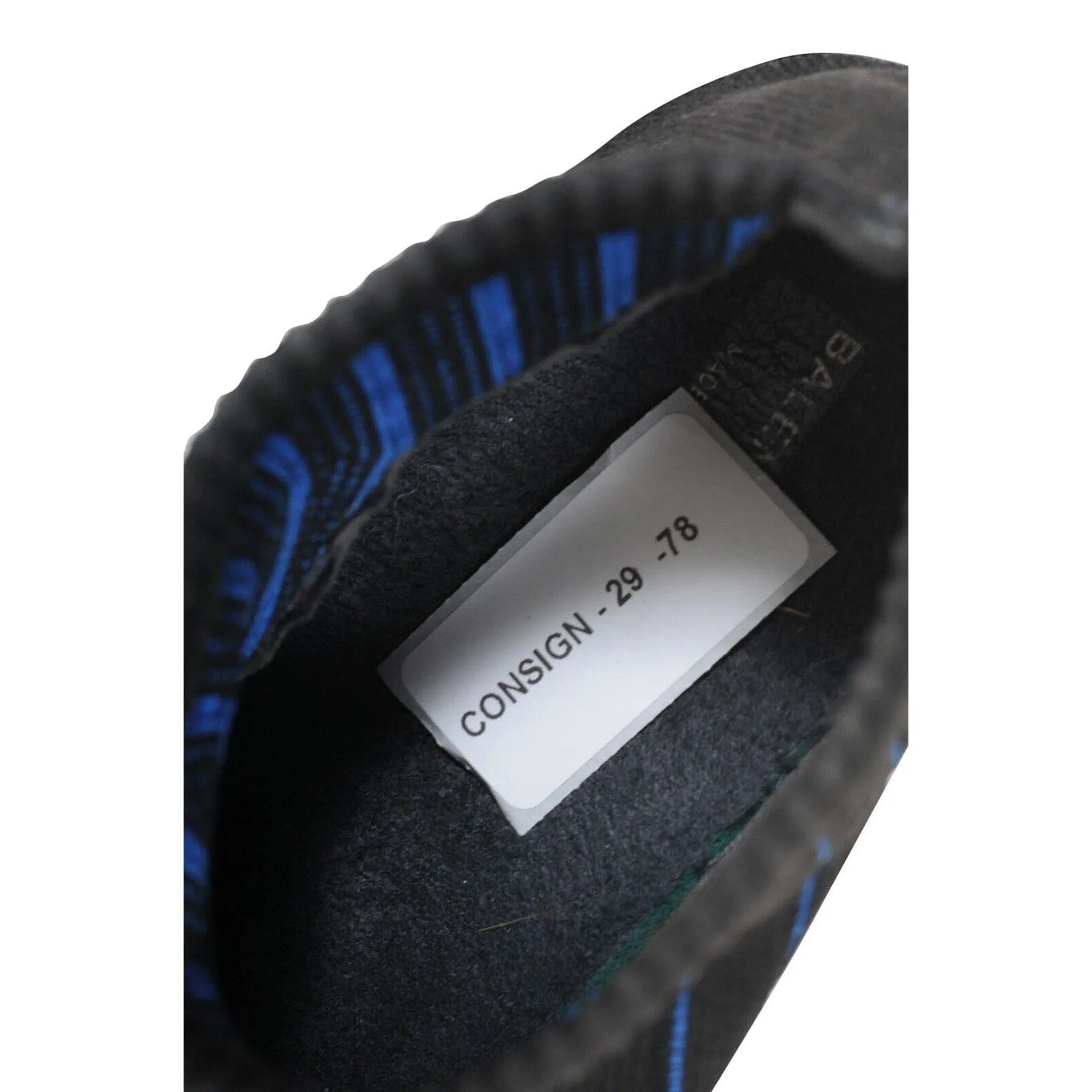 Speed Sock Trainers Black White Blue Bi Color Sneakers