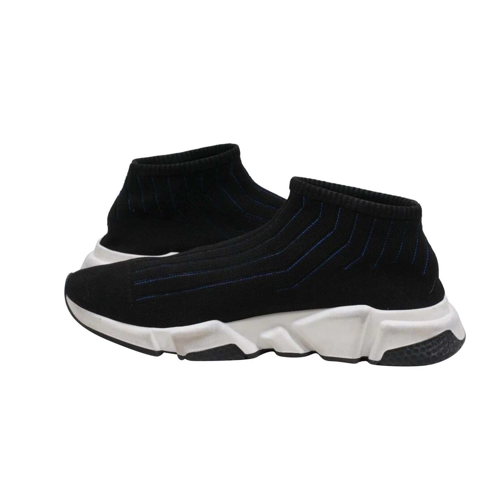 Speed Sock Trainers Black White Blue Bi Color Sneakers