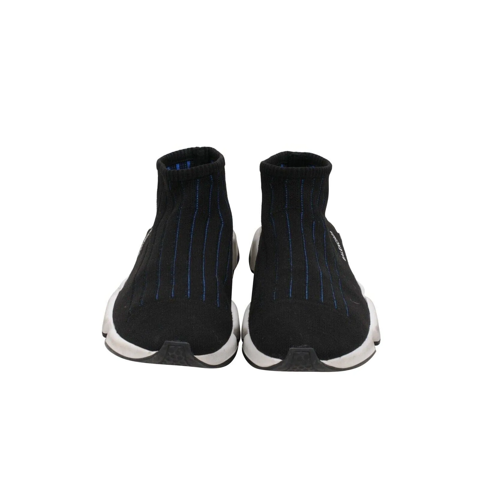 Speed Sock Trainers Black White Blue Bi Color Sneakers