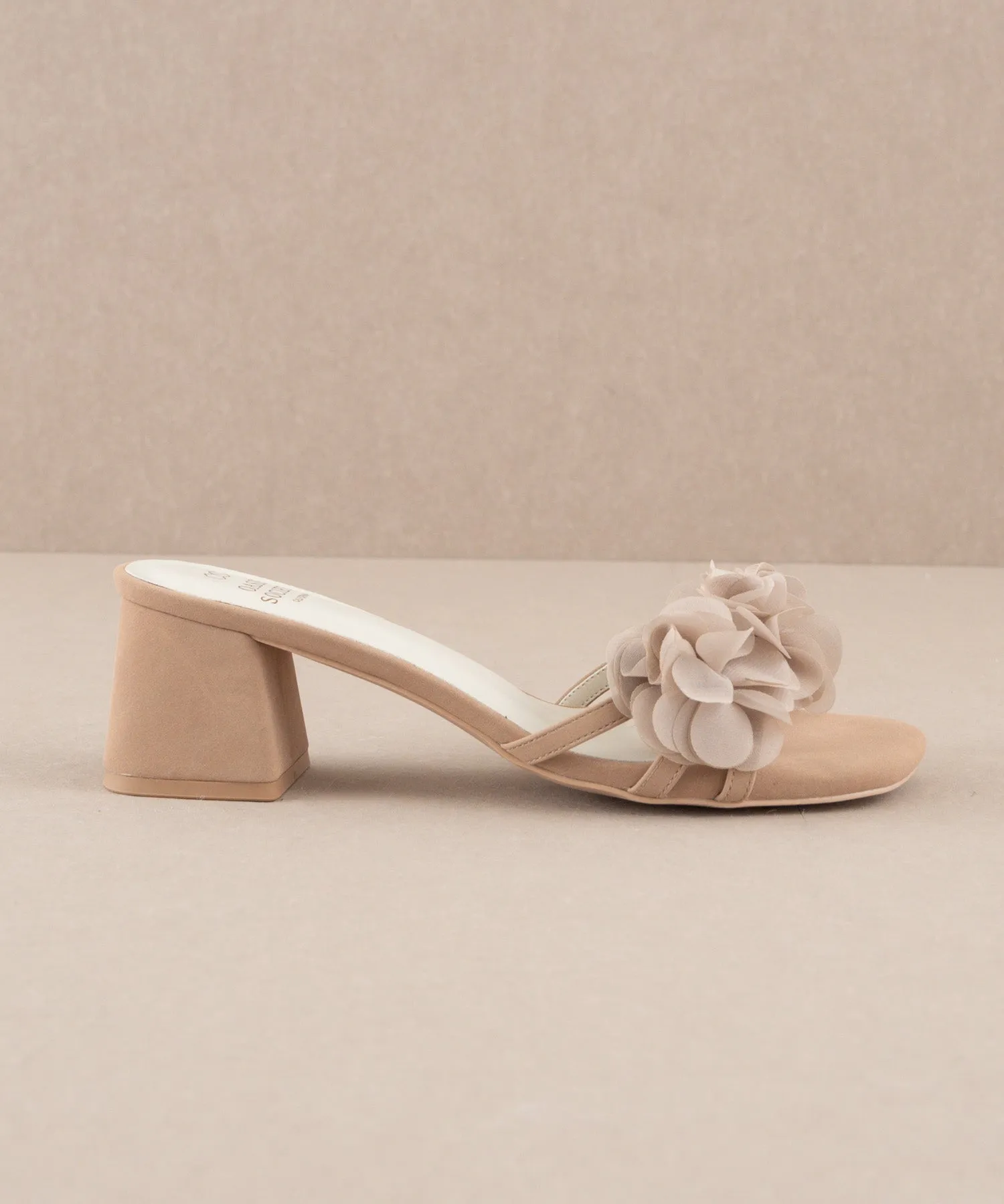 The Noor | Dusty Pink Romantic Petal Detail Heels
