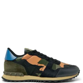 Valentino Orange & Khaki Camouflage Rockrunners