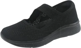 Women Casual Slip On Loafers Comfortable Walking Shoes Lightweight Canvas Sneakers Non Slip Flat Flats